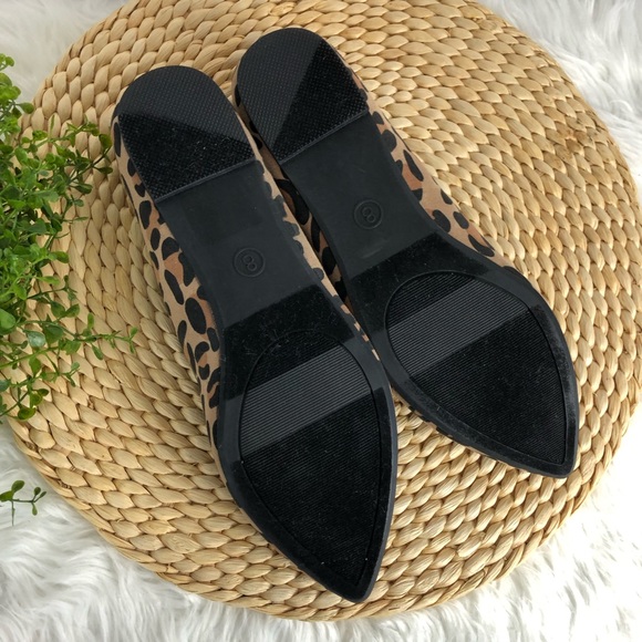 NWOT Leopard print pointed toe size 8 flats Merona - Picture 4 of 6